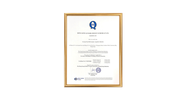 SPARKLE COLLECTION榮獲 「Q嘜」優質服務（藍金）認證 優質服務．信心保證！